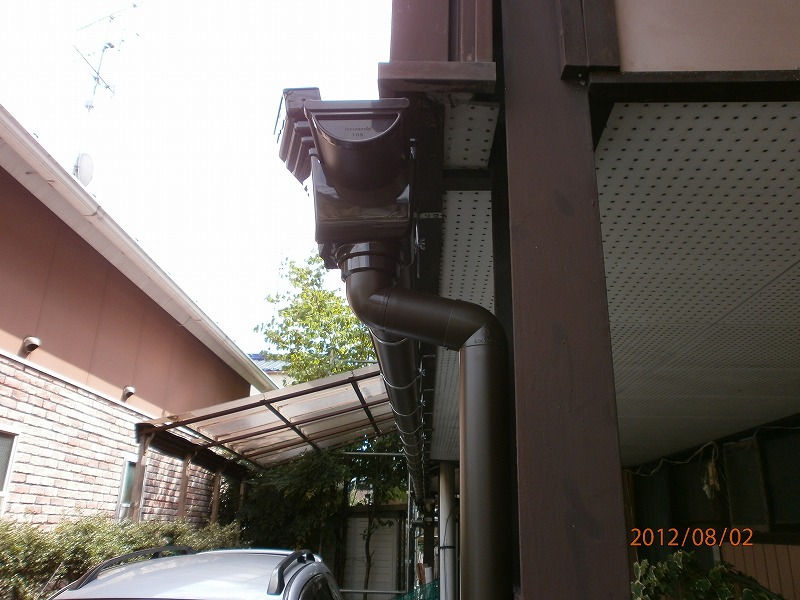 雨樋施工参考画像