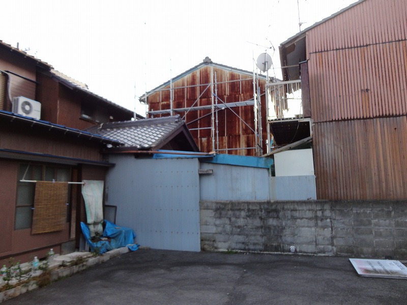 施工中の写真