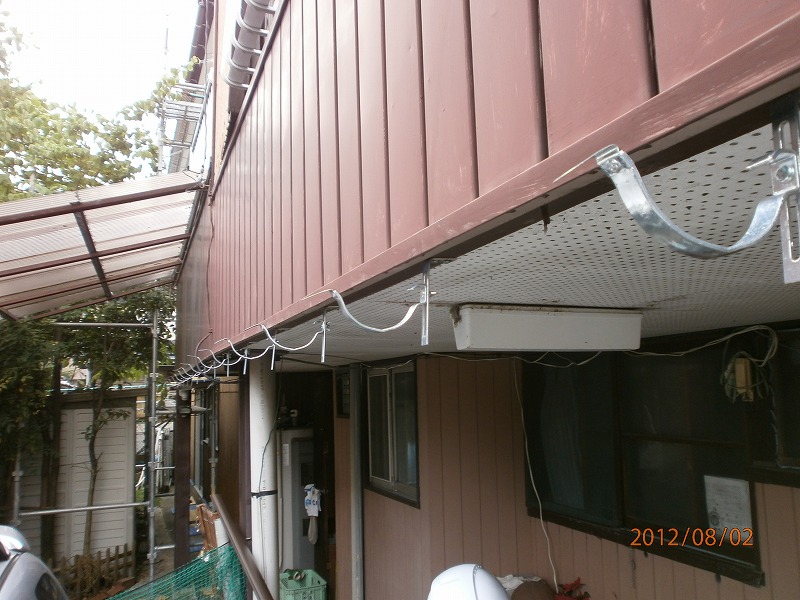 施工中の写真