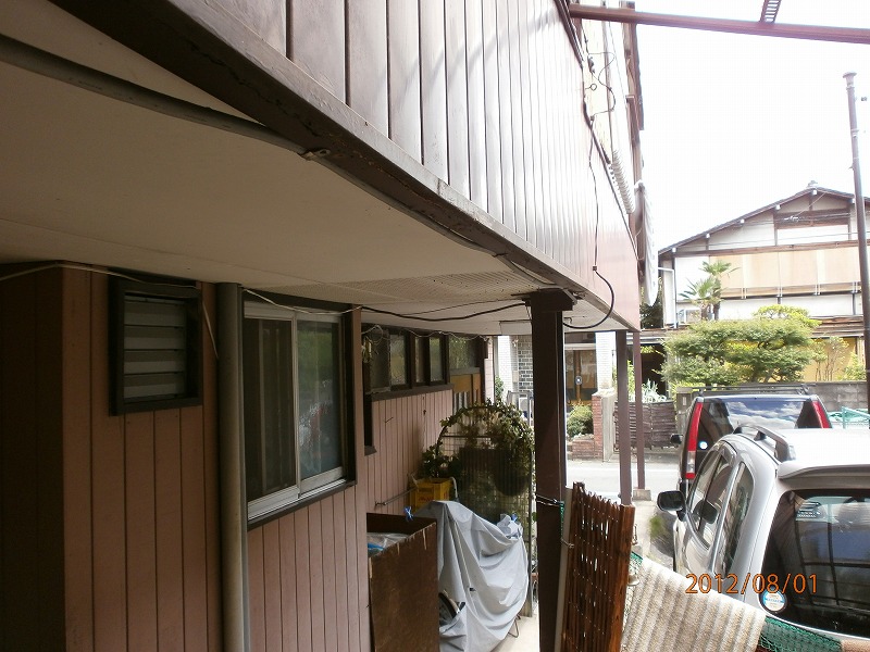 施工中の写真