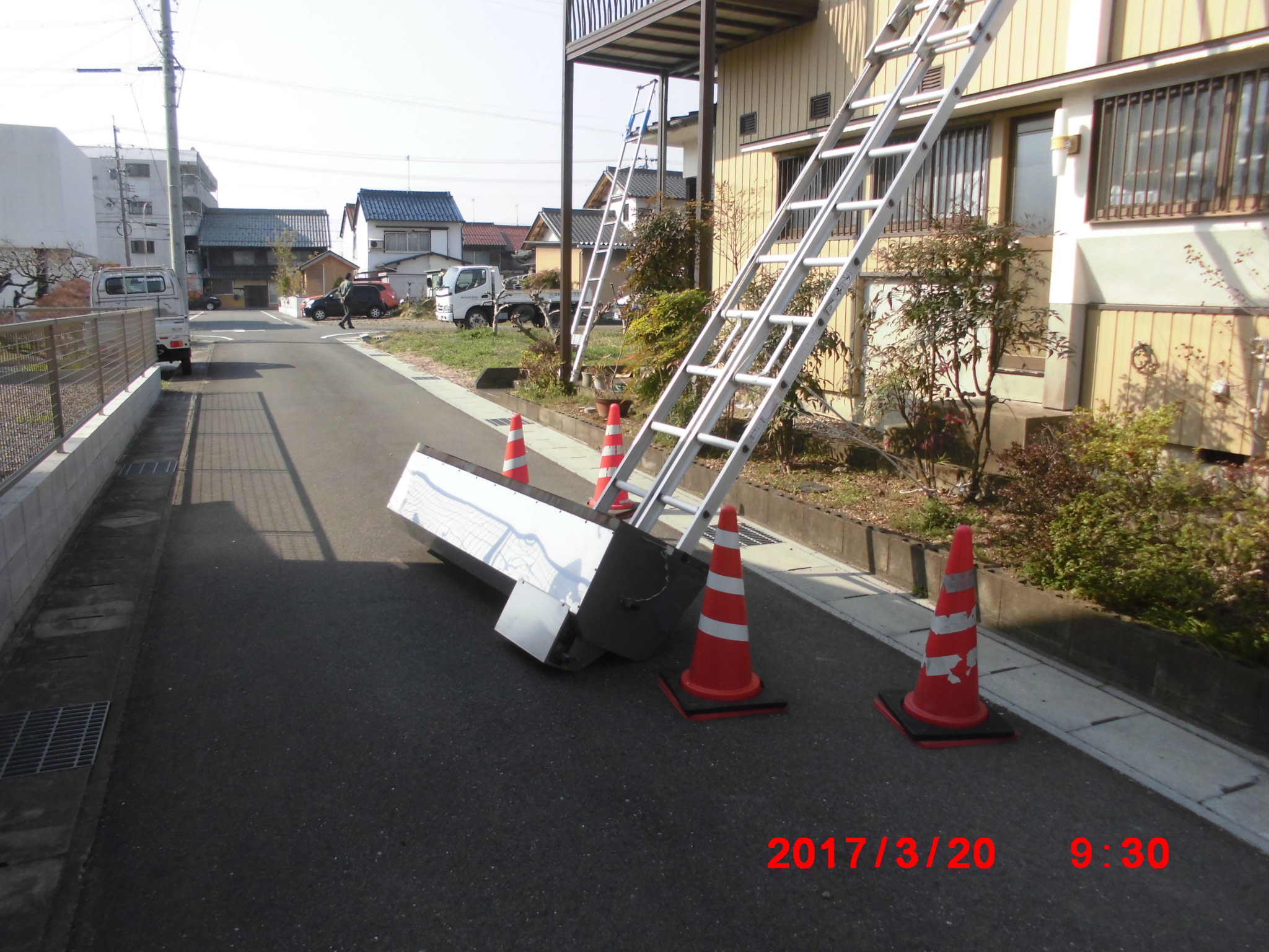 施工中の写真