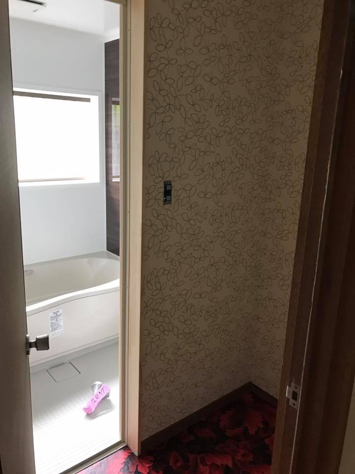施工中の写真