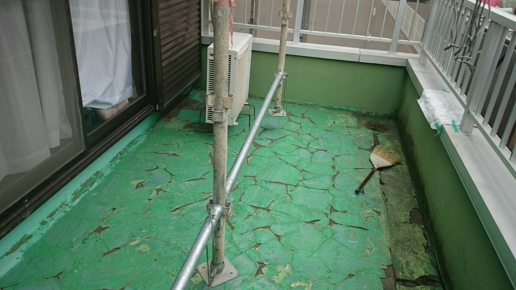 施工中の写真