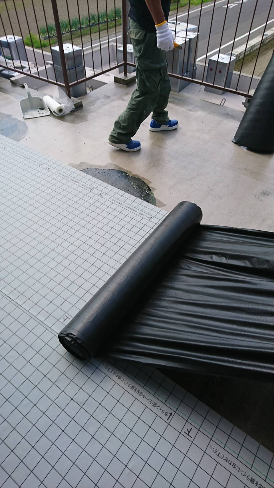 施工中の写真
