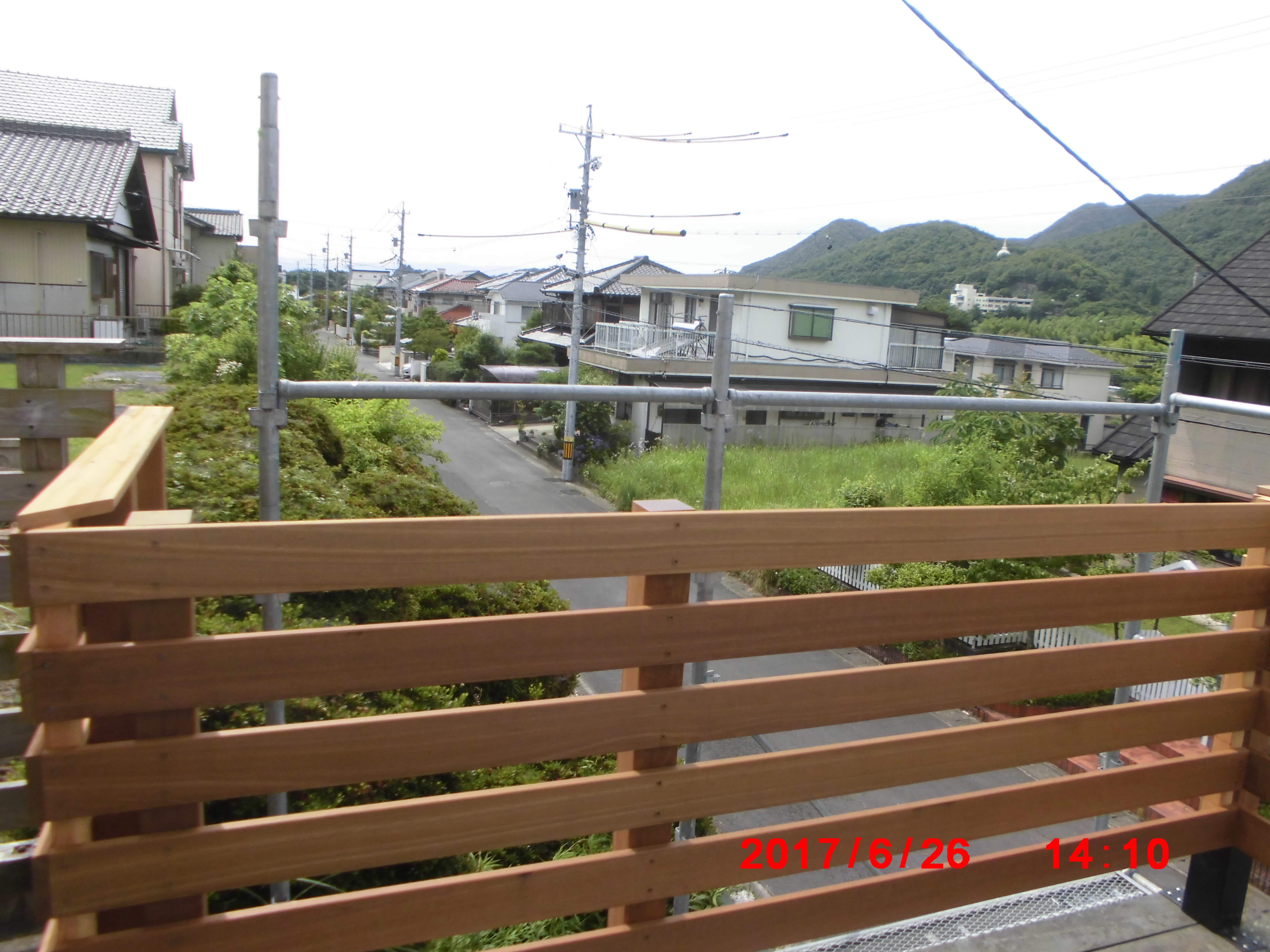 施工中の写真
