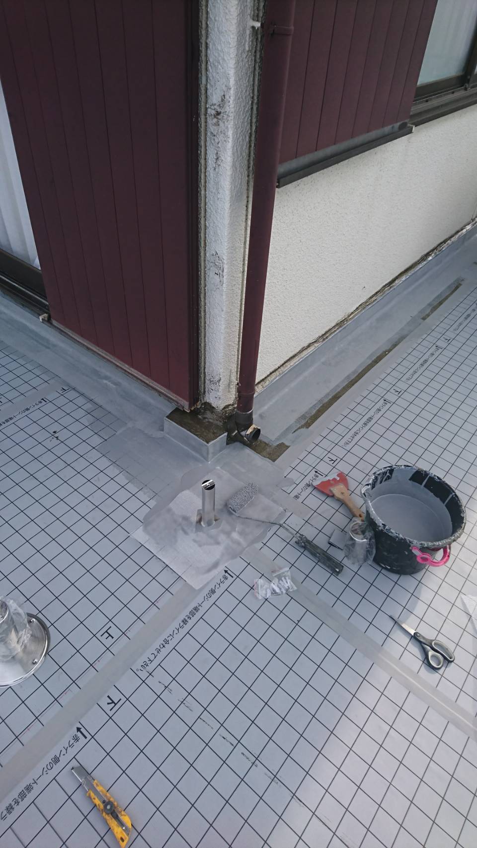 施工中の写真