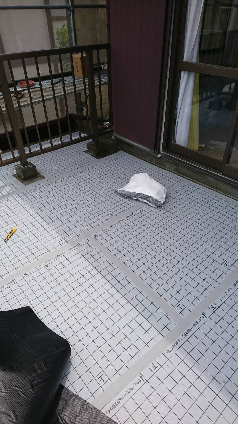 施工中の写真