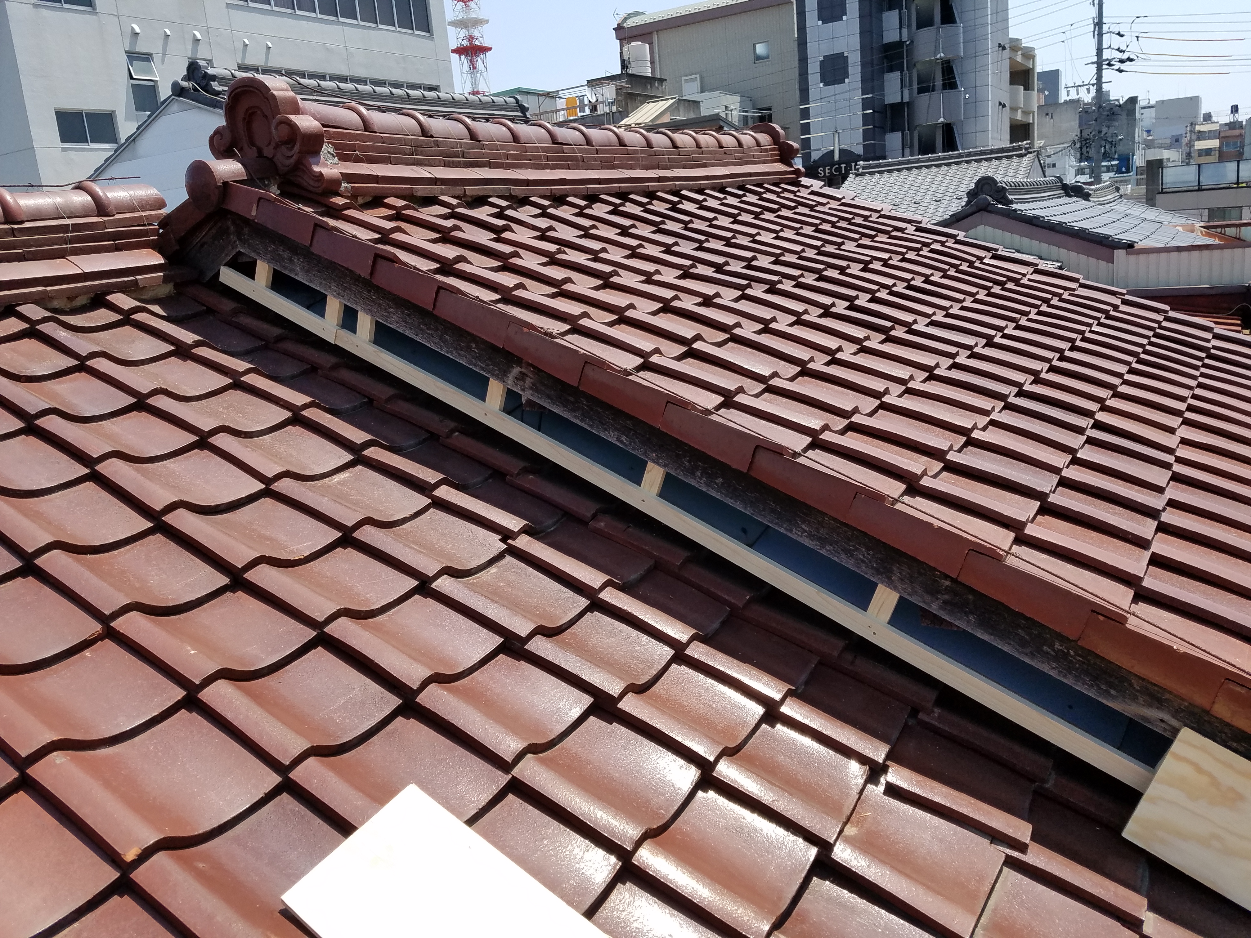 施工中の写真