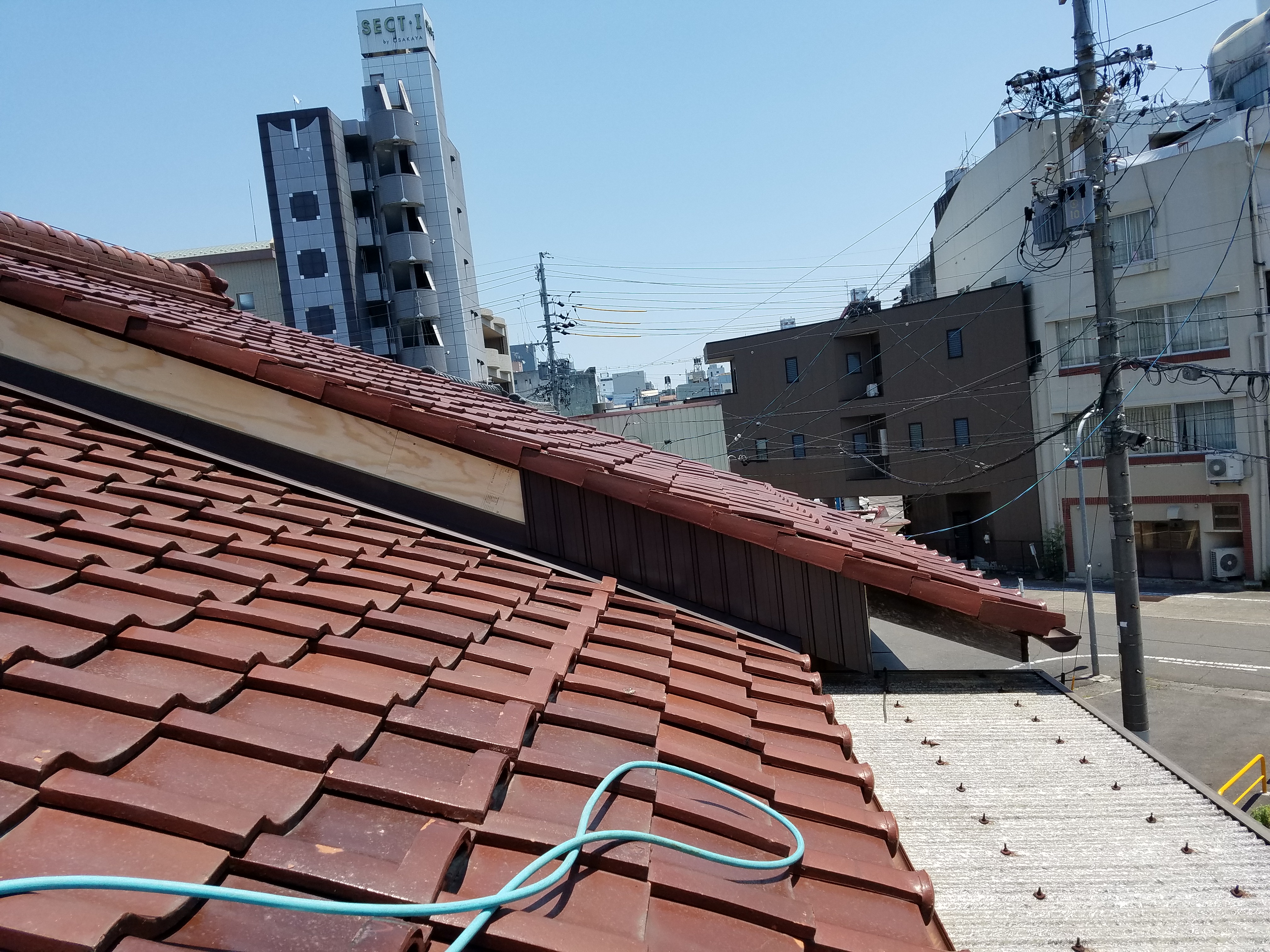 施工中の写真
