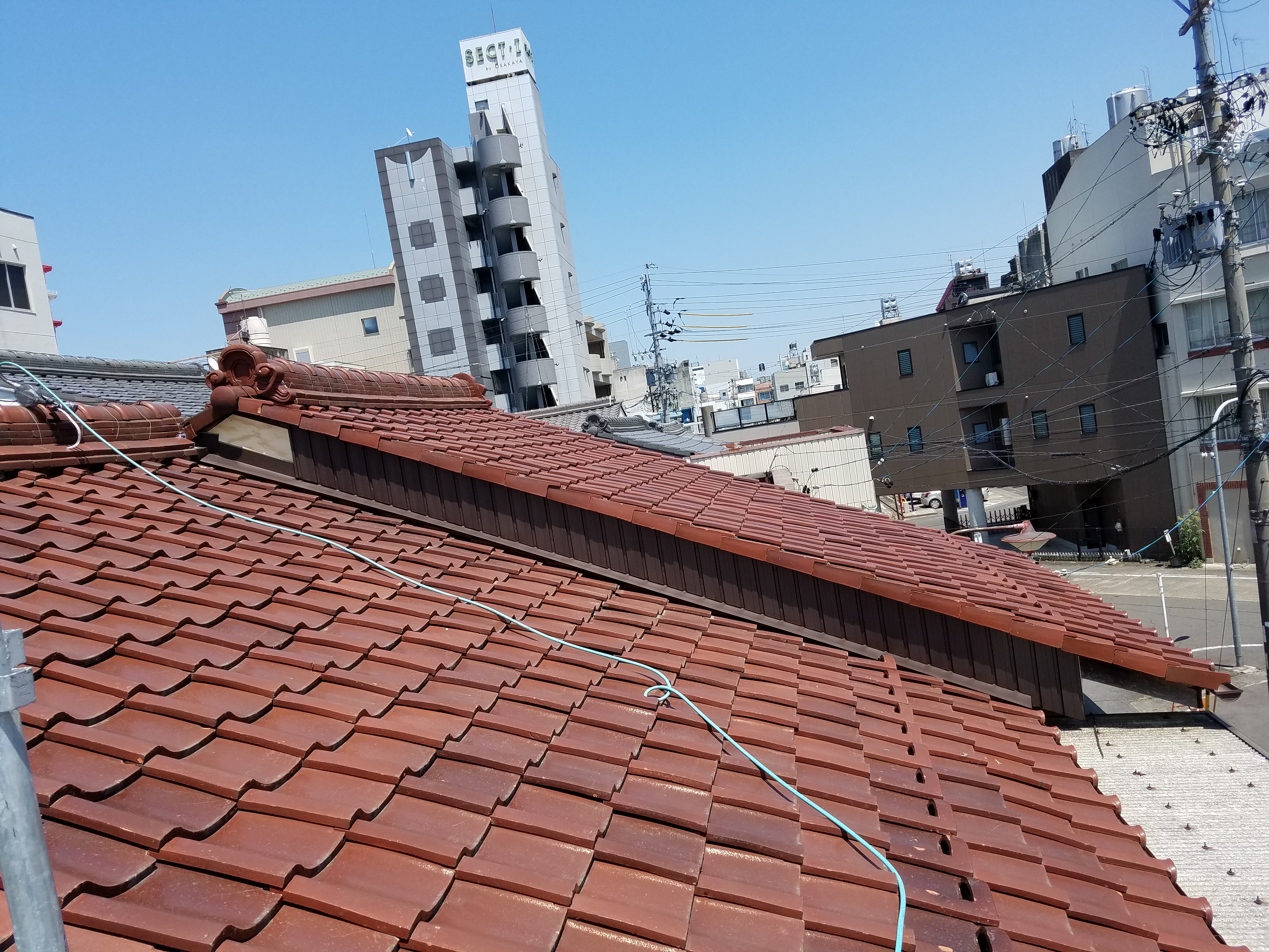 施工中の写真