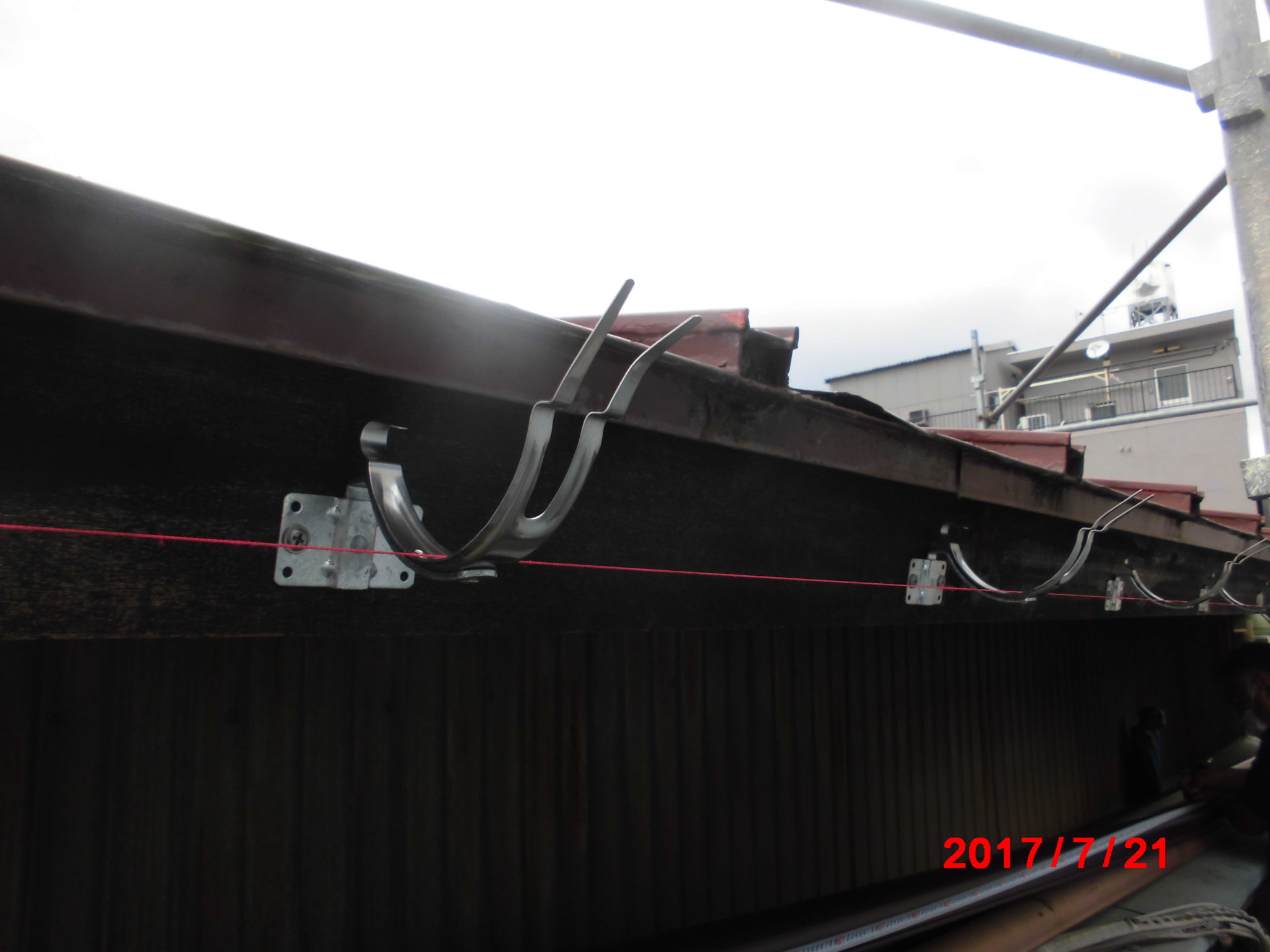 施工中の写真