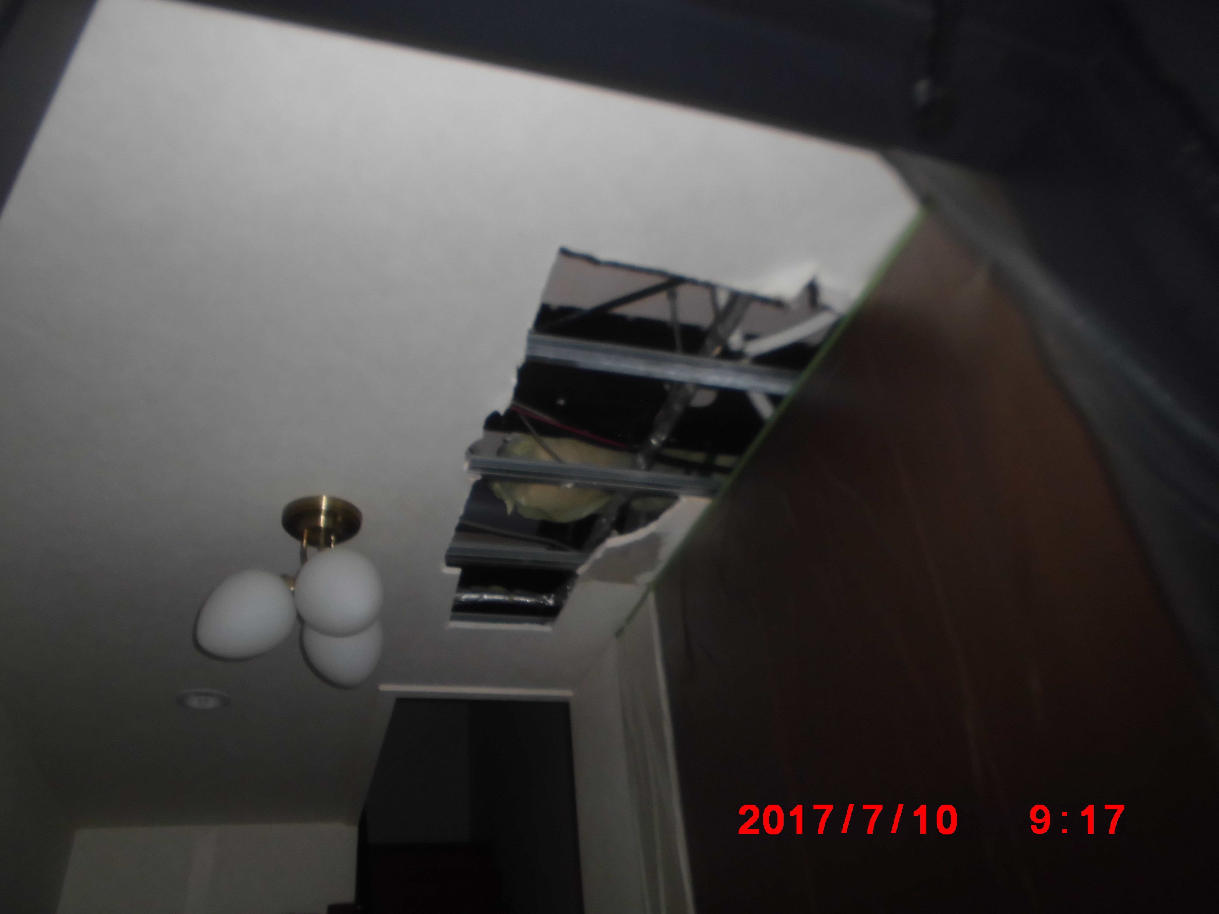 施工中の写真