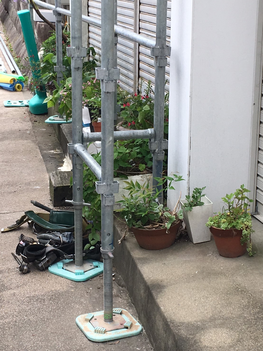 施工中の写真