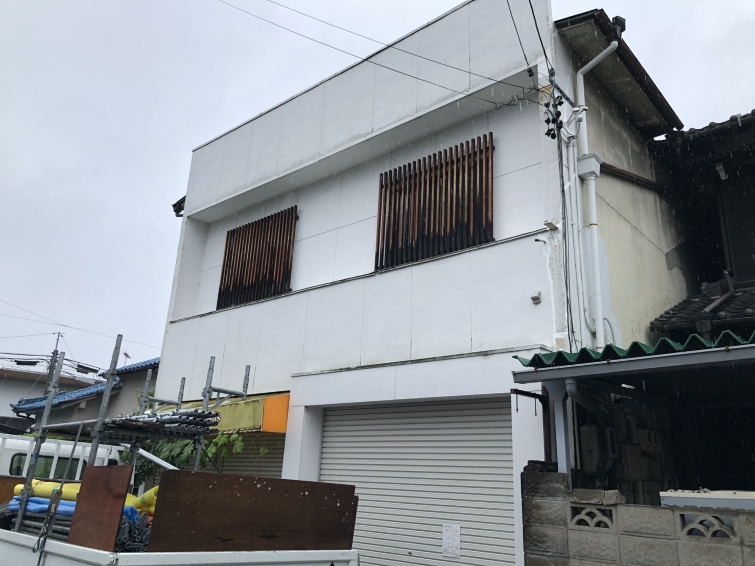 施工中の写真