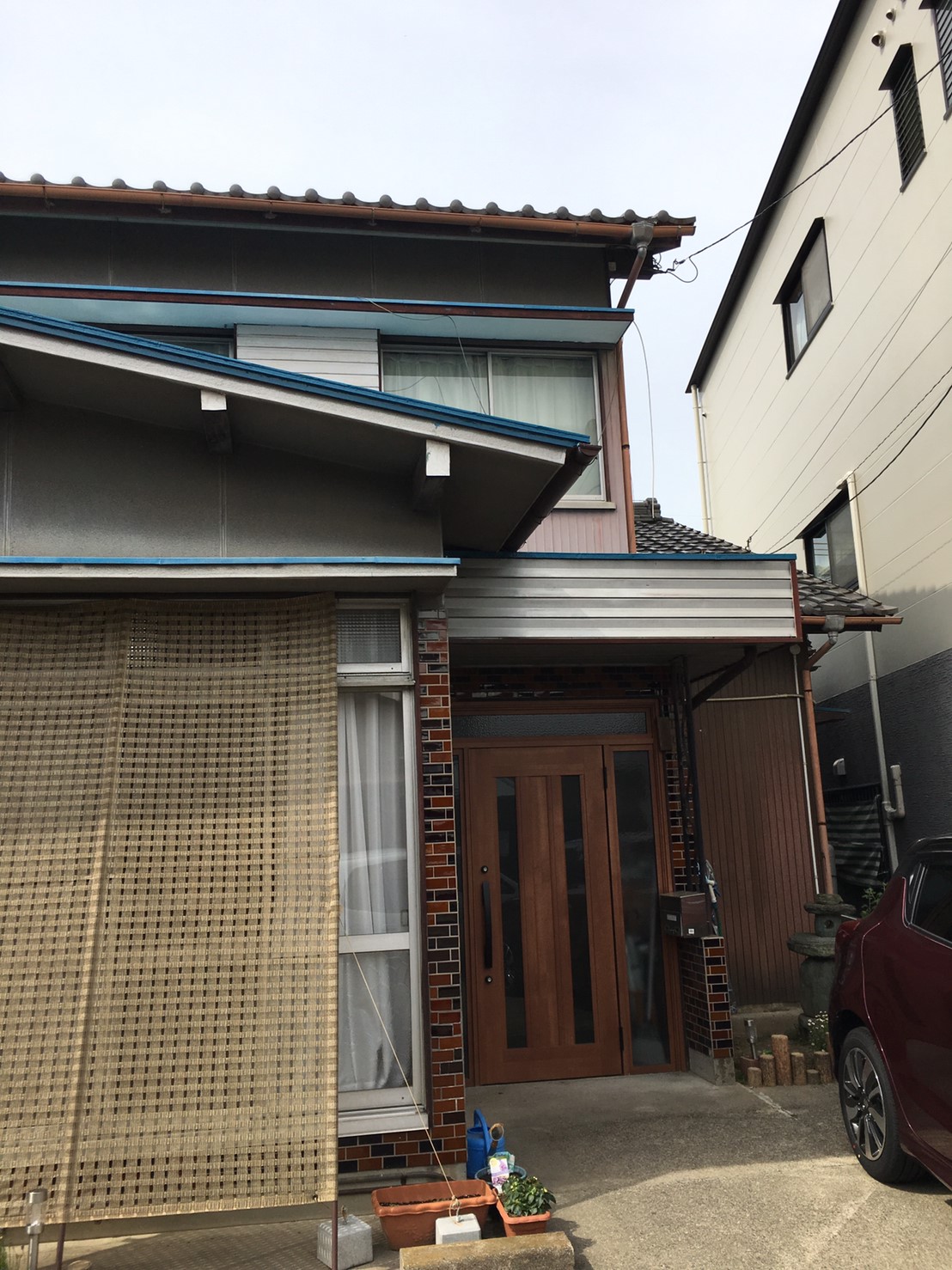 施工中の写真