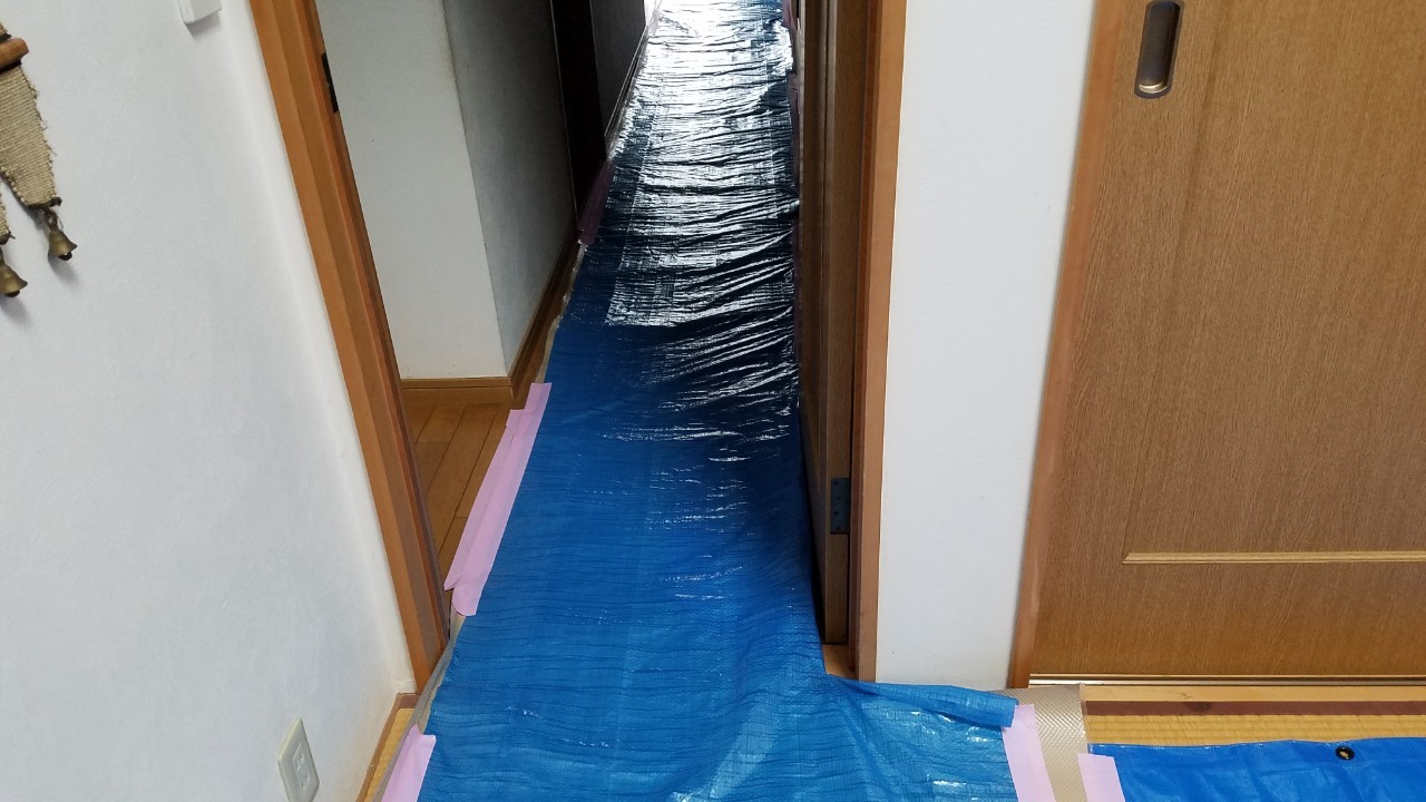 施工中の写真