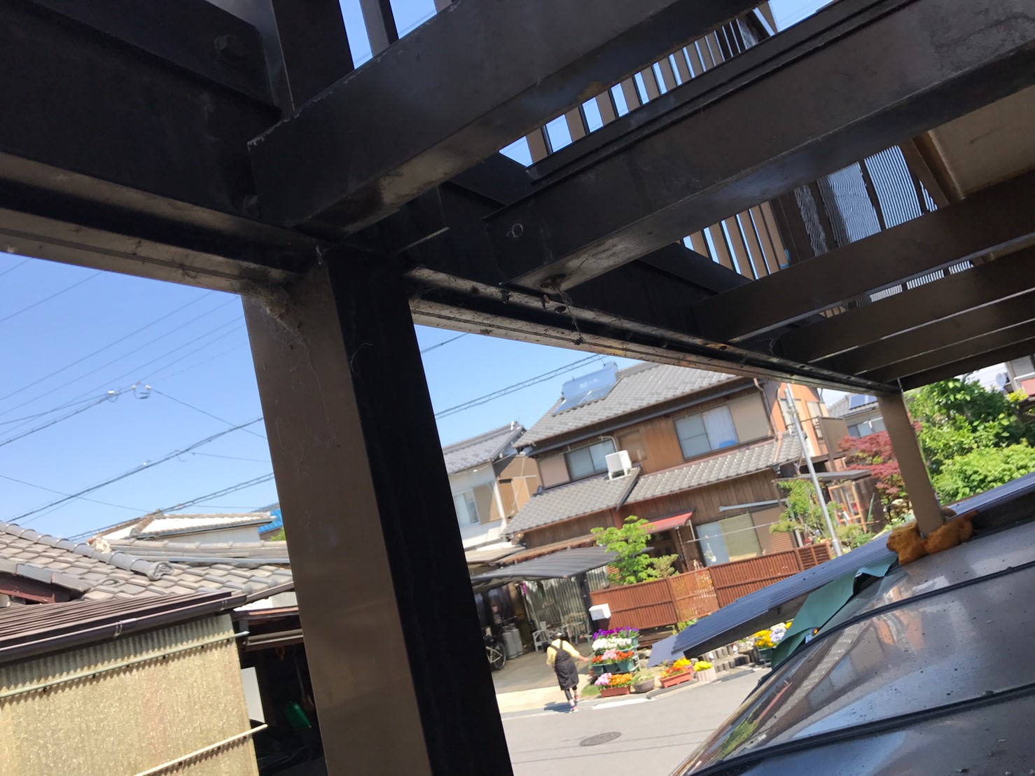 施工中の写真