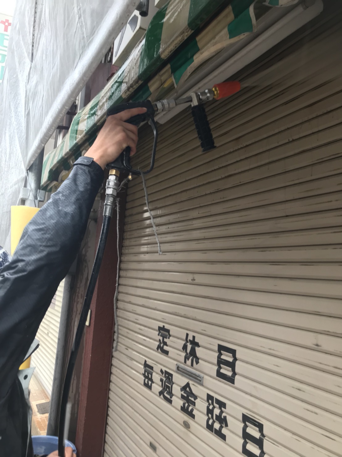 施工中の写真