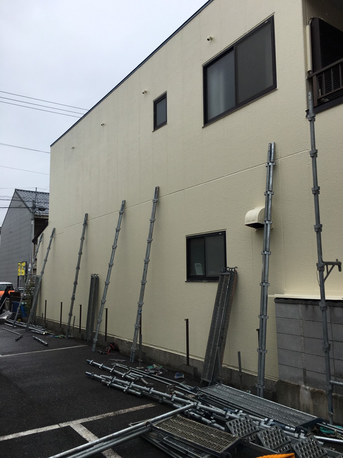 施工中の写真