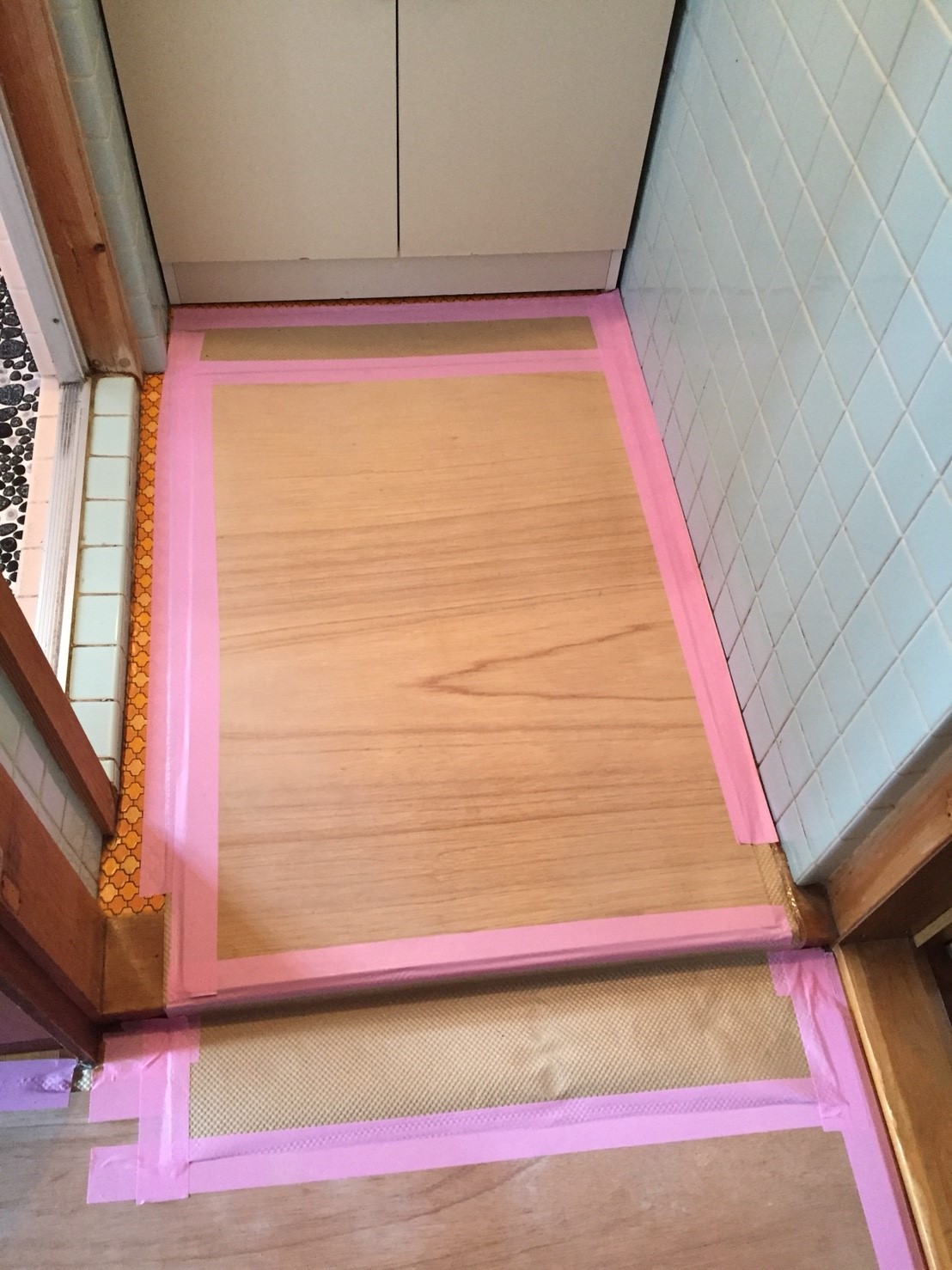 施工中の写真
