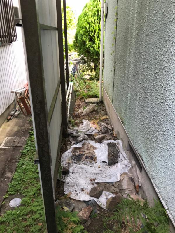 施工中の写真