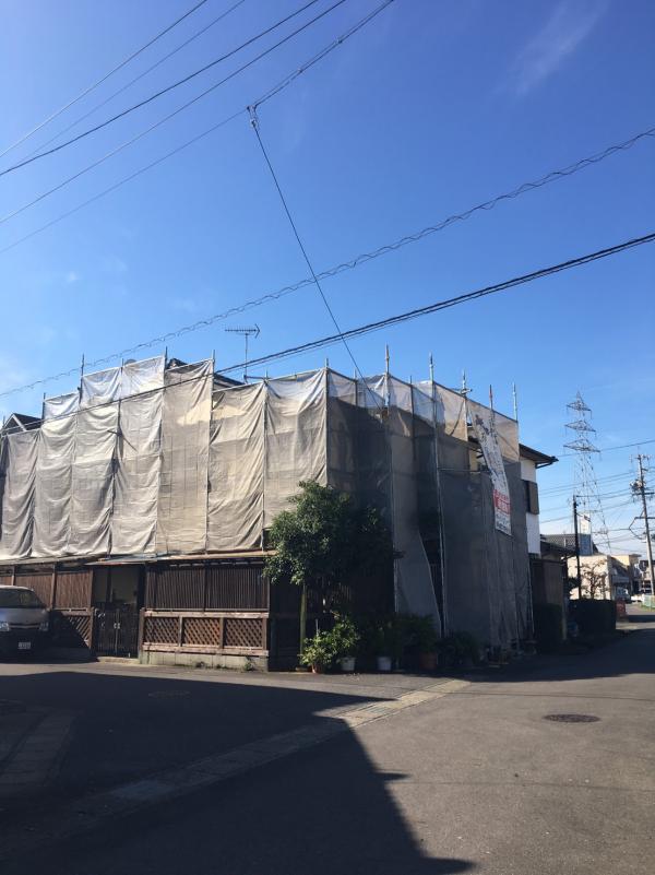施工中の写真