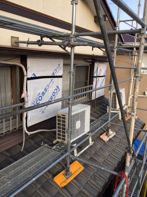 施工中の写真