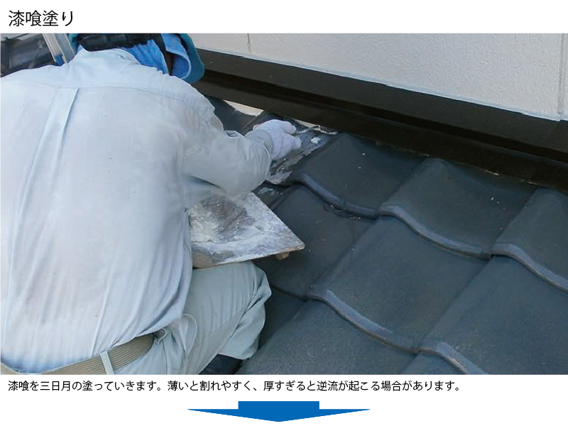 和瓦から金属屋根（横暖ルーフ）への葺き替え工事の手順
