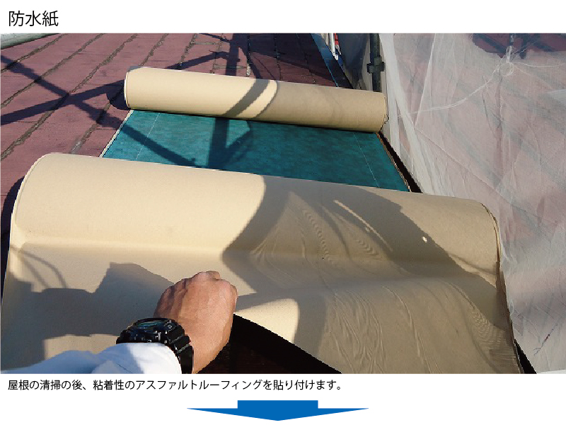 和瓦から金属屋根（横暖ルーフ）への葺き替え工事の手順